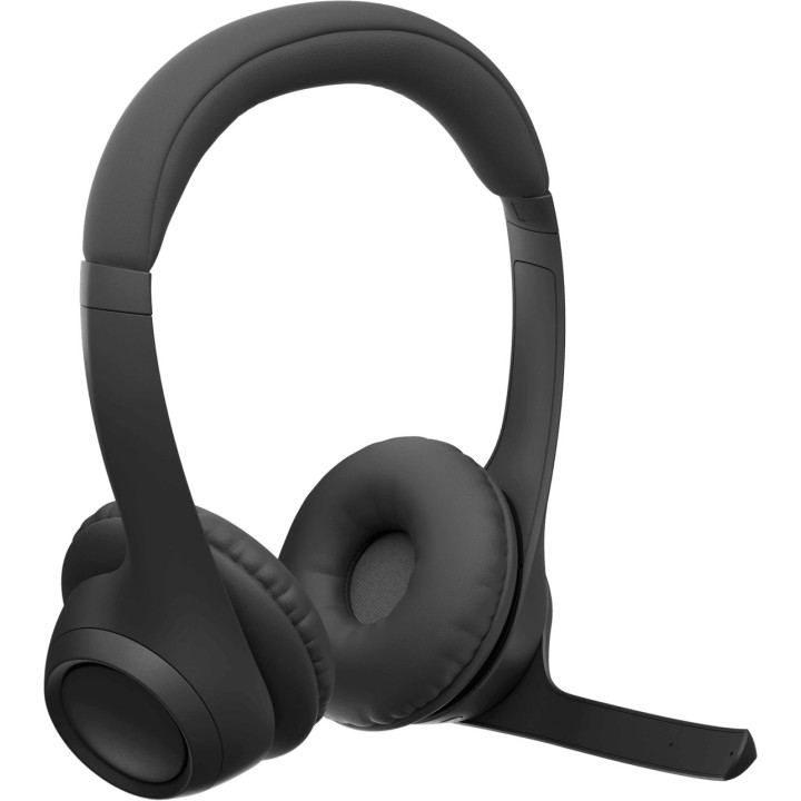 Bluetooth/Безжични слушалки Logitech Zone 300, Bluetooth 5.3, Midnight Black - 981-001407 - 5