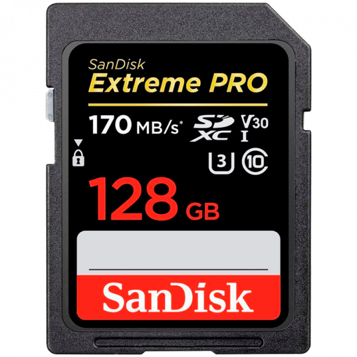 SD карта SanDisk Extreme PRO, 128GB SDXC V60 UHS-II 280/100MB/s - SDSDXEP-128G-GN4IN - 1