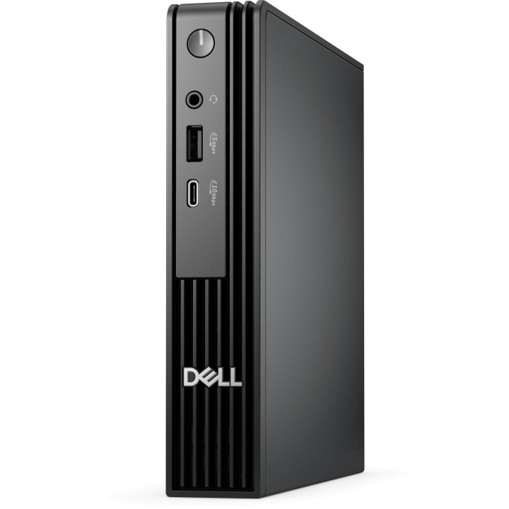 Компютър Dell Pro Micro QCM1250, Без екран (Мини ПК), Intel Core i3-14100T, 8GB DDR5, 512GB SSD, Ubuntu - BTO002_QCM1250_EMEA_UB