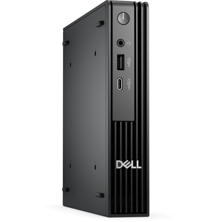 Компютър Dell Pro Micro QCM1250, Без екран (Мини ПК), Intel Core i3-14100T, 8GB DDR5, 512GB SSD, Ubuntu - BTO002_QCM1250_EMEA_UB