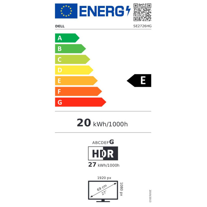 Монитор DELL SE2726HG, 27" Full HD IPS 240Hz - 5