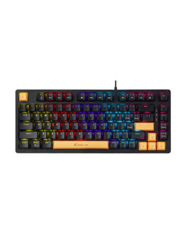 Геймърска механична клавиатура Xtrike ME GK-996, 82 клавиша, TKL, USB, Rainbow подсветка - XTRM-GK-996-BK - 1