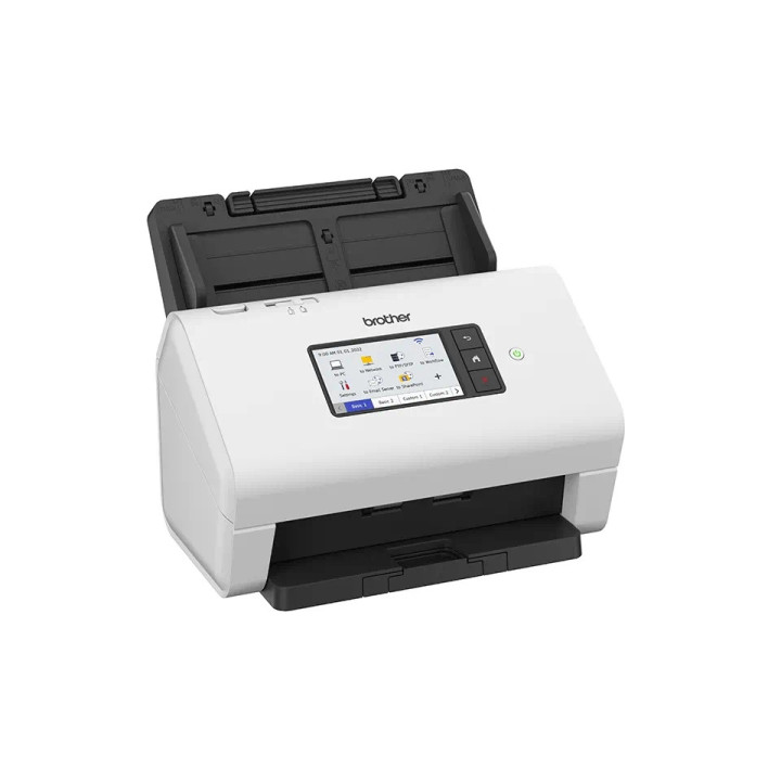 Скенер Brother ADS-4900W, Професионален настолен документ скенер, 60 ppm, 600x600 dpi, ADF 100 листа, USB 3.0, Безжична мрежа - 