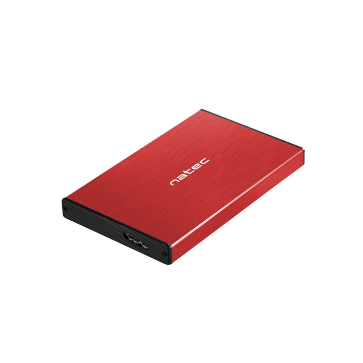 Кутия за твърд диск Natec Rhino Go, 2.5" SATA, USB 3.0, Aluminum - NKZ-1279 - 1