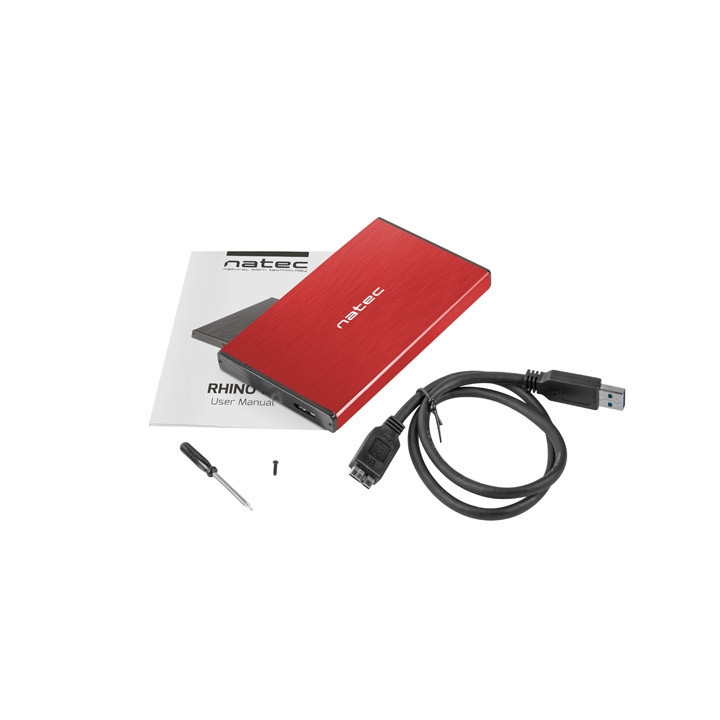 Кутия за твърд диск Natec Rhino Go, 2.5" SATA, USB 3.0, Aluminum - NKZ-1279 - 4