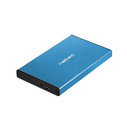 Външна кутия за твърд диск NATEC Rhino Go, 2.5" SATA, USB 3.0, Aluminum, Синя - NKZ-1280 - 1