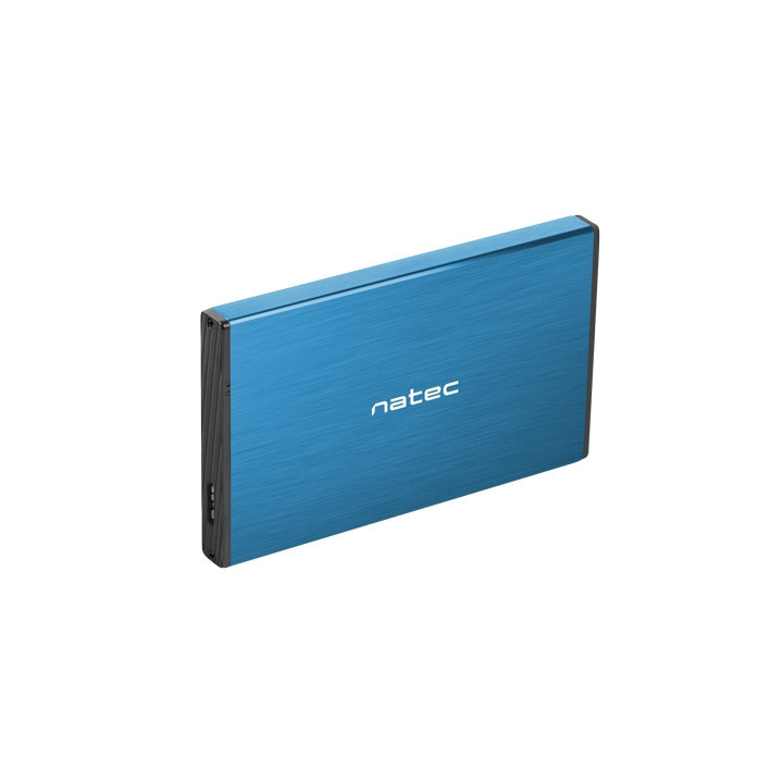 Външна кутия за твърд диск NATEC Rhino Go, 2.5" SATA, USB 3.0, Aluminum, Синя - NKZ-1280 - 3