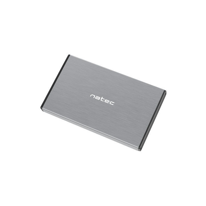 Кутия за твърд диск Natec Rhino Go, 2.5" SATA, USB 3.0, Алуминиева, Сива - NKZ-1281 - 5