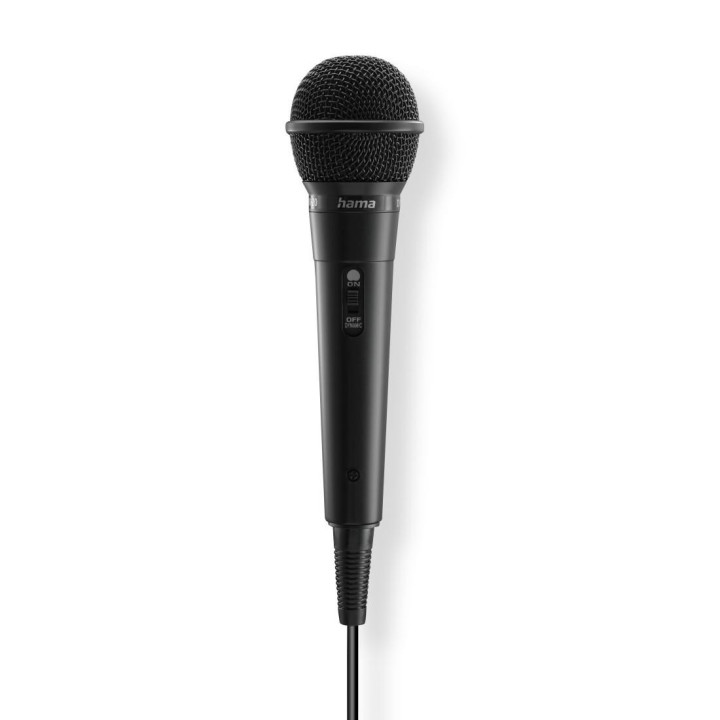 Динамичен микрофон HAMA Party, Audio jack 3.5mm, 2.5м кабел, омнидиректен - HAMA-46000 - 1