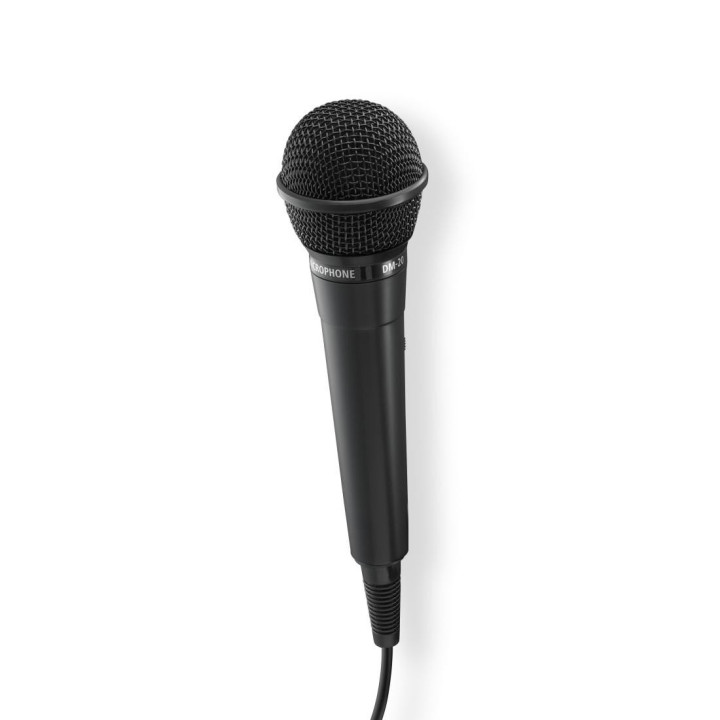 Динамичен микрофон HAMA Party, Audio jack 3.5mm, 2.5м кабел, омнидиректен - HAMA-46000 - 3