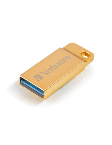USB флаш памет Verbatim Metal Executive, 64GB USB 3.0 Gold - 99106 - 1