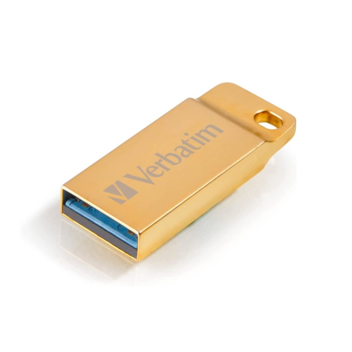 USB флаш памет Verbatim Metal Executive, 64GB USB 3.0 Gold - 99106 - 1