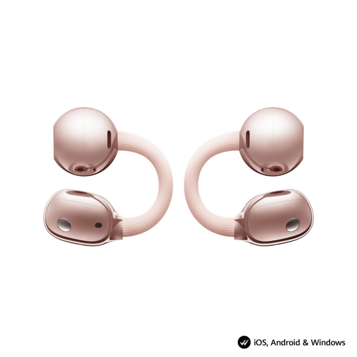 Bluetooth слушалки Huawei FreeClip 2 Robin-T10, Open-ear, Bluetooth 6.0, Rose gold - 6942103178733 - 2