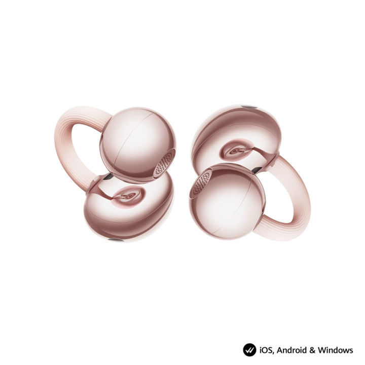 Bluetooth слушалки Huawei FreeClip 2 Robin-T10, Open-ear, Bluetooth 6.0, Rose gold - 6942103178733 - 3