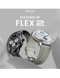 Часовник HiFuture Flex 2, 1.39" FHD 360x360, Bluetooth 5.2, IP68 - 6972576181862 - 2