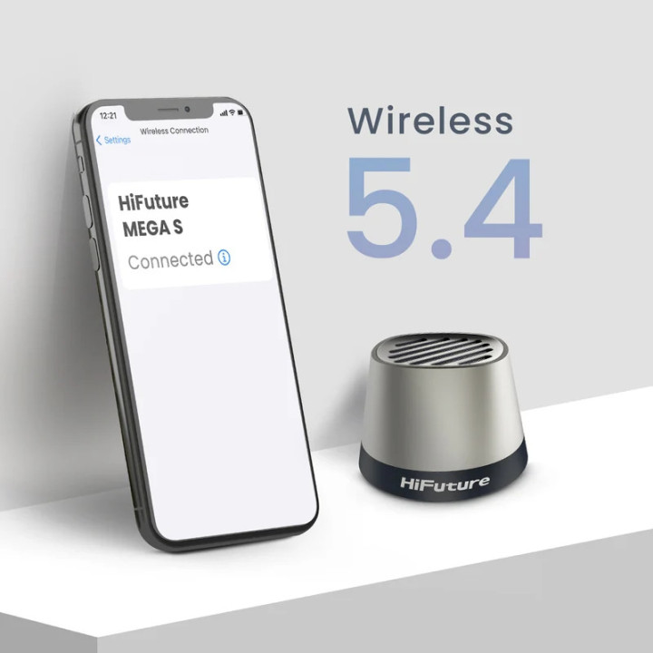 Bluetooth тонколона HiFuture Mega S, 5W, IPX4, Bluetooth 5.4, Батерия 10ч - 6972576182258 - 4