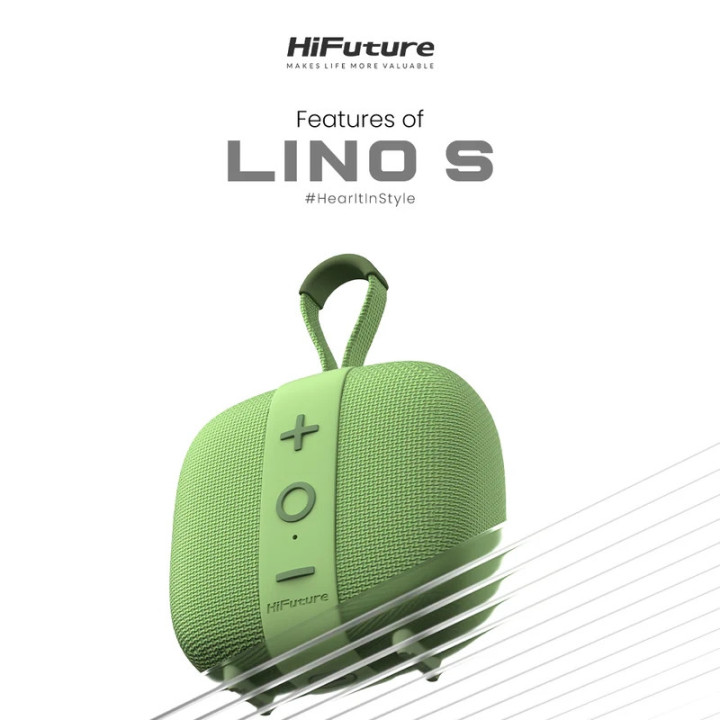Портативна Bluetooth тонколонка HiFuture LINO S, 12W, Bluetooth 5.4, IPX7, 10ч батерия - 6972576182845 - 2