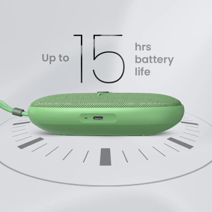 Bluetooth тонколонка HiFuture ASCENDO Matcha Green, 20W, IPX7, 15h батерия - 6972576181572 - 2