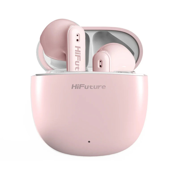 Безжични слушалки HiFuture ColorBuds2, Pink, Bluetooth 5.3, 10MM говорител, до 20 часа работа - 6972576181114 - 1