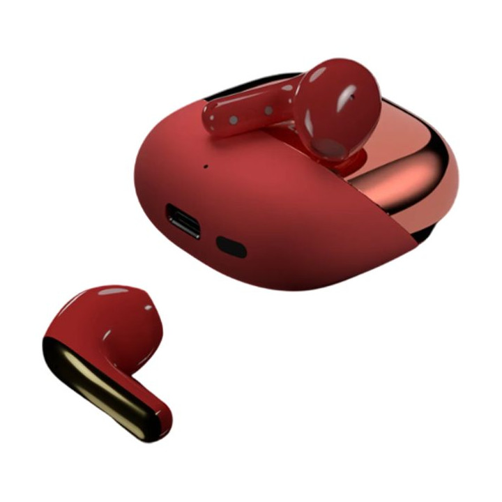 Bluetooth/Безжични слушалки HiFuture ChromeBuds, Red, In-ear, Bluetooth 5.4, IPX5, до 30 часа батерия - 6972576182708 - 1