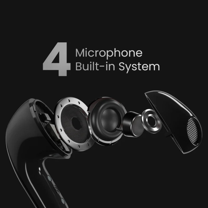 Bluetooth/Безжични слушалки HiFuture ChromeBuds, Red, In-ear, Bluetooth 5.4, IPX5, до 30 часа батерия - 6972576182708 - 4