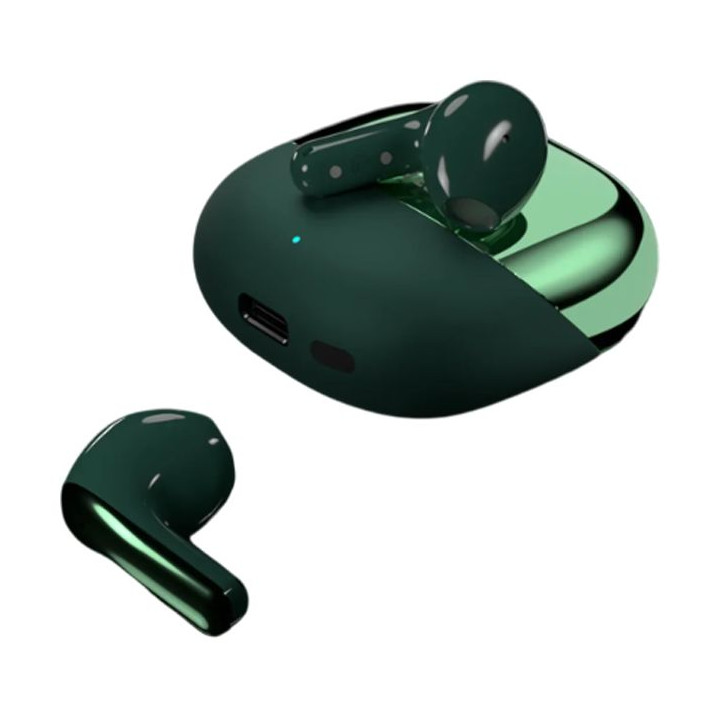 		Bluetooth/Безжични слушалки HiFuture ChromeBuds Green, 6 часа работа на батерия, IPX5, Ultra Bass, 30 часа комбинирана автоном
