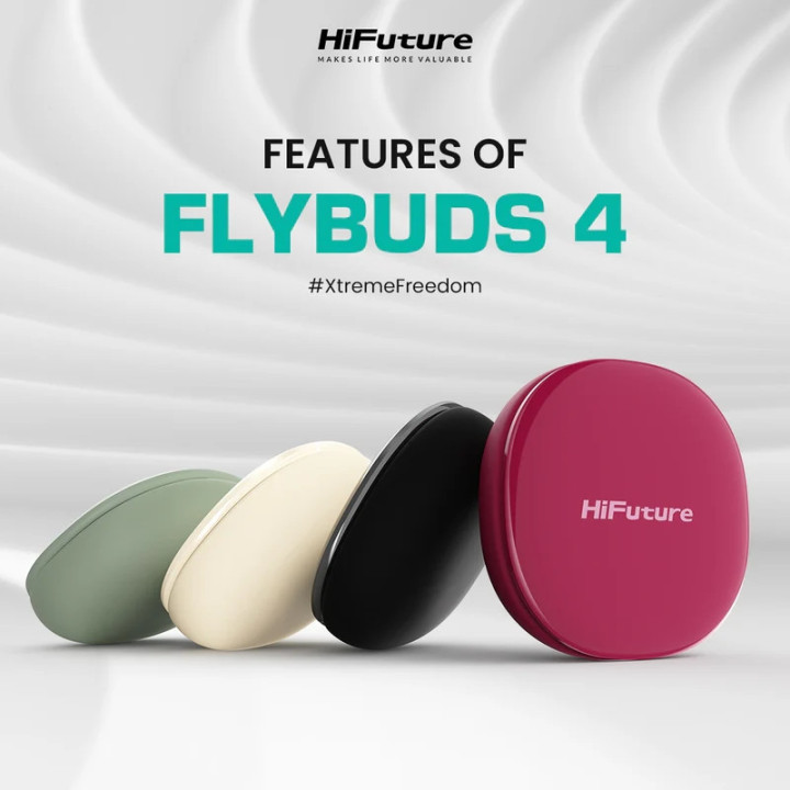 Bluetooth In-ear слушалки HiFuture FlyBuds 4, Active Noise Cancellation, до 10 часа работа - 6972576182272 - 2