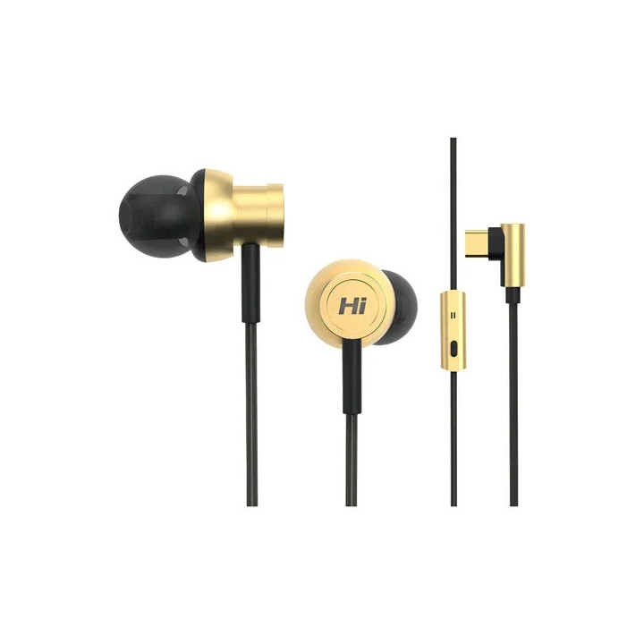 In-ear слушалки HiFuture Hi5, Champagne Gold, USB Type-C, Hi-Res Audio - 6972576181626 - 2