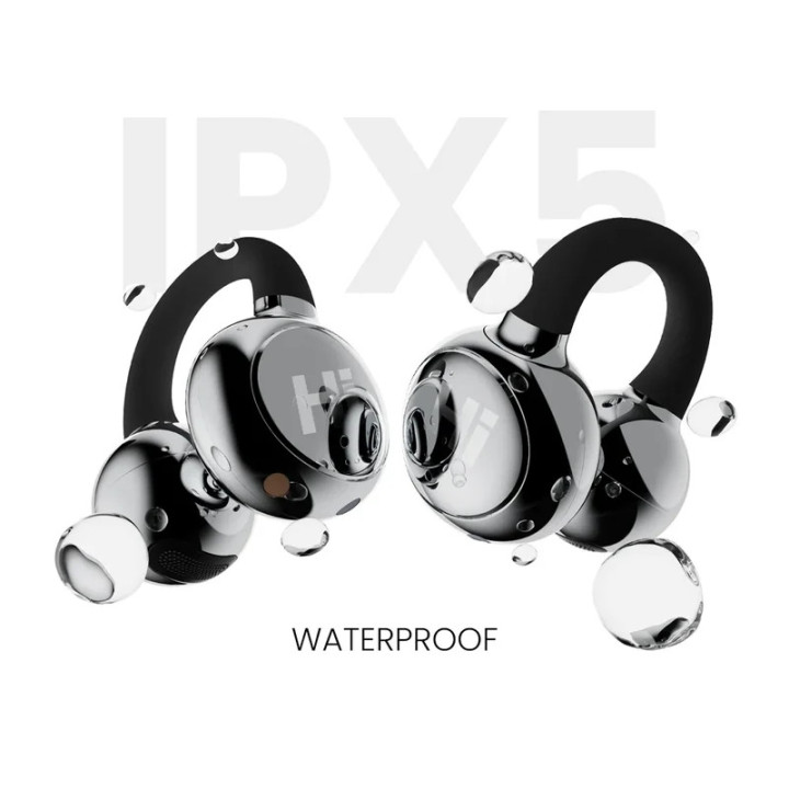 Bluetooth/Безжични слушалки HiFuture FlexClip, Open Ear Comfort, Bluetooth 5.4, 4 микрофона ENC, 30 часа работа, IPX5, 12mm драй