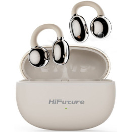 Bluetooth/Безжични слушалки HiFuture FlexClip, Champagne Gold, Bluetooth 5.4, 30 часа работа, IPX5 - 6972576181961 - 1
