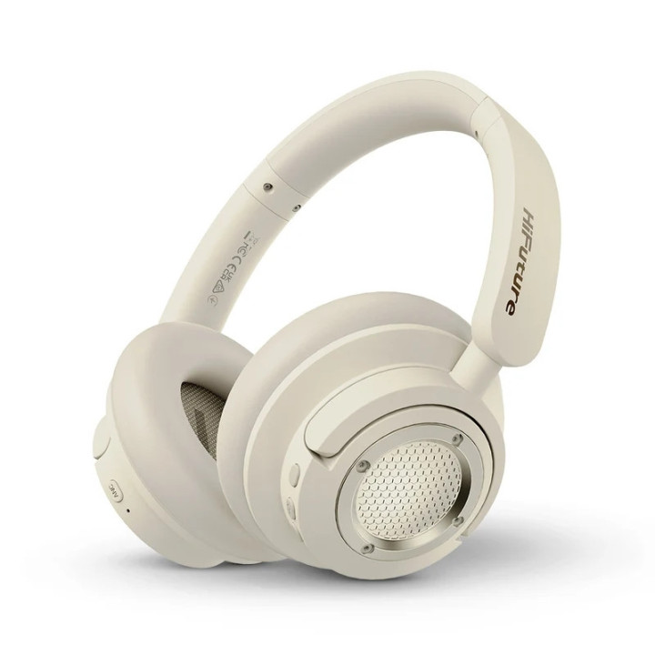 Bluetooth  слушалки HiFuture FutureTour X, Champagne Gold, Wireless 5.4, Active Noise Cancelling, 35 часа работа - 6972576182210