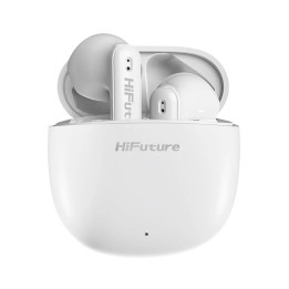 Безжични слушалки HiFuture ColorBuds2, White, Bluetooth 5.3, 10MM driver, 20 часа работа - 6972576181107 - 1