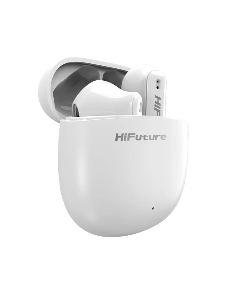 Безжични слушалки HiFuture ColorBuds2, White, Bluetooth 5.3, 10MM driver, 20 часа работа - 6972576181107 - 2