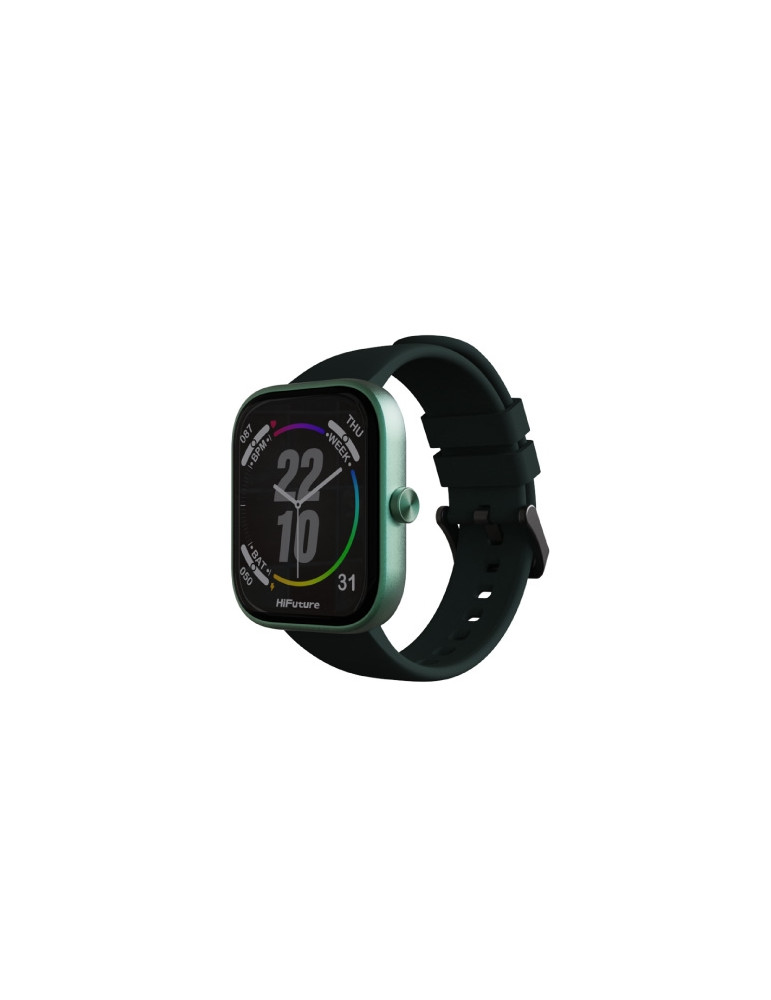 Смарт часовник HiFuture Lume Dark Green, 1.85" IPS сензорен дисплей, Dual Core, Bluetooth 5.3, 128MB памет, до 7 дни работа - 69