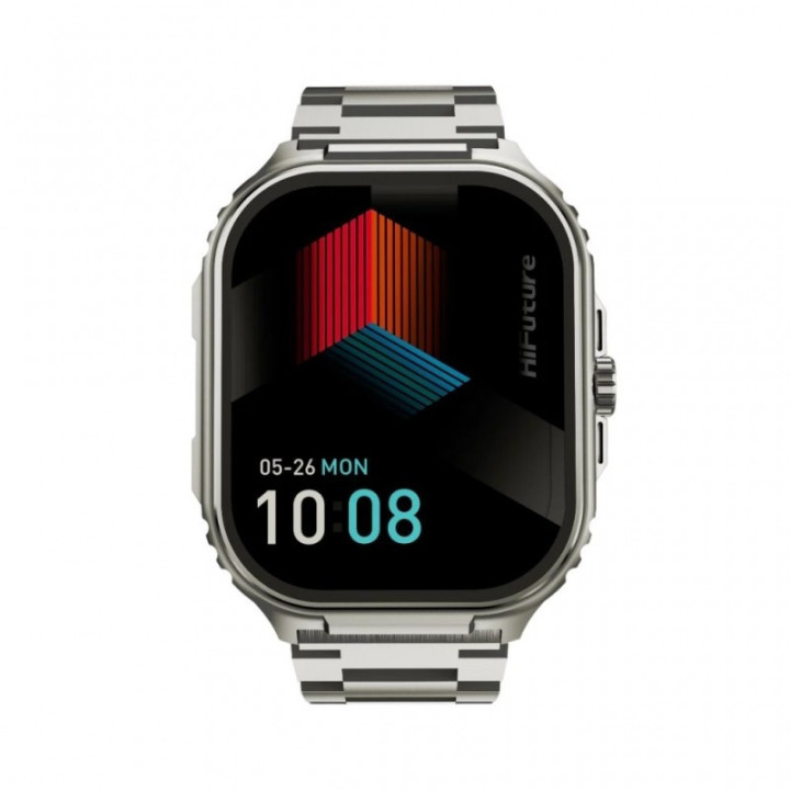 Смарт часовник HiFuture Ultra 3 Pro, 2.04" AMOLED 368x448, Bluetooth 5.3, IP68, Сердечен ритъм и кислород - 6972576181855 - 2