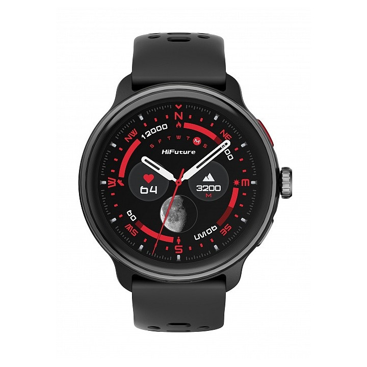Смарт часовник HiFuture Vela, 1.43" AMOLED 466x466, Dual Core, Bluetooth 5.3, 400mAh - 6972576182371 - 2