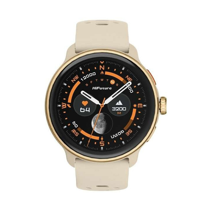 Смарт часовник HiFuture Vela Latte, 1.43" AMOLED 466x466, ATS3085S, 400mAh - 6972576182388 - 1