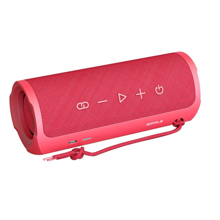 Тонколона HiFuture Ripple Red, 20W+10W, IPX7 водоустойчивост, Bluetooth 5.3, TWS режим - 6972576181046 - 2