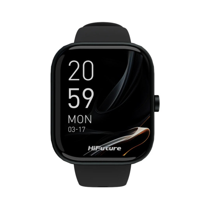 Смарт часовник HiFuture Lume Black, 1.85" IPS, Dual Core, 128MB, Bluetooth 5.3 - 6972576182302 - 1