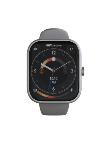 Смарт часовник HiFuture Lume Silver Grey, 1.85" IPS 240x284, Realtek 8773EWE Dual Core, 128MB, Bluetooth 5.3, IP68 водоустойчив - 6972576182319