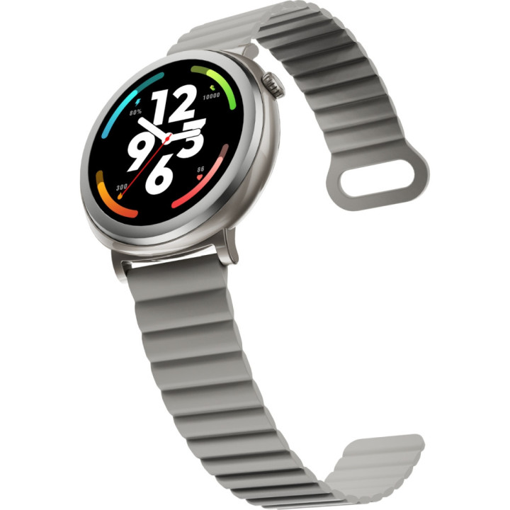 Смарт часовник HiFuture Aurora Silver, 1.43" AMOLED 466x466, Dual Core ATS3085L, 256MB, iOS/Android - 6972576182029 - 1