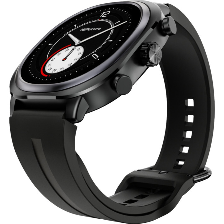 Смарт часовник HiFuture AIX Lite Black, 1.43" AMOLED 466x466, Dual Core ATS3085LM, 128MB, iOS/Android - 6972576181893 - 3