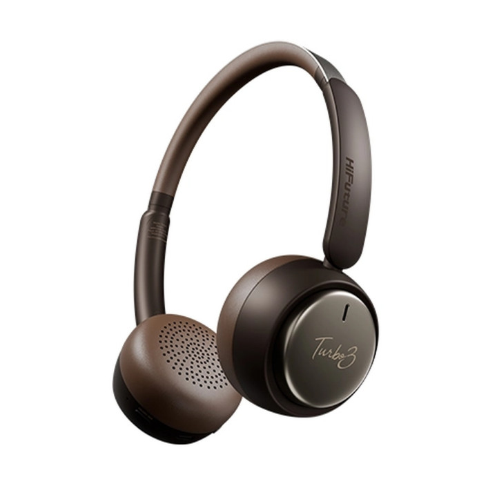 Слушалки HiFuture TURBO3, Bluetooth, USB Type-C, Adaptive Noise Cancelling, Brown - 6972576183125 - 1