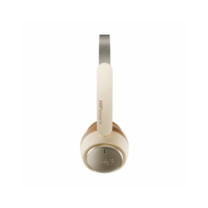 Слушалки HiFuture TURBO3, Bluetooth, Adaptive Noise Cancelling, Latte - 6972576183132 - 2