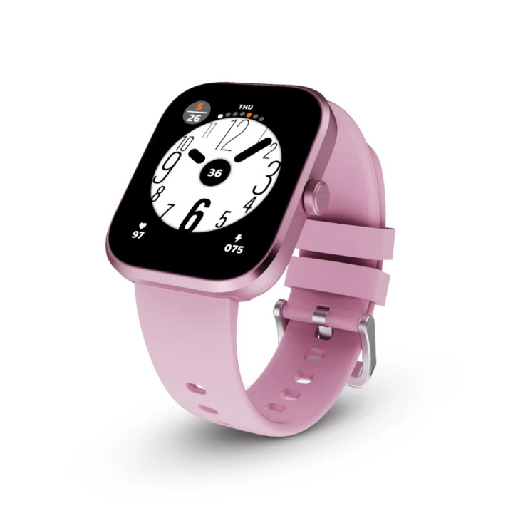 Смарт часовник HiFuture Lume Pro, 1.85" AMOLED 450x390, Realtek8773EWE_VP, Bluetooth 5.3, 256MB, 300mAh, Pink - 6972576182432 - 
