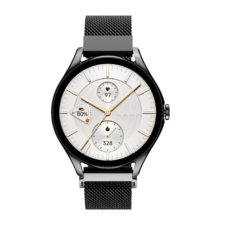 Смарт часовник HiFuture Aura2, 1.32" AMOLED 466x466, Realtek 8773EWE-VP, 256MB, iOS 9.0+/Android 4.4+ - 6972576182524 - 1