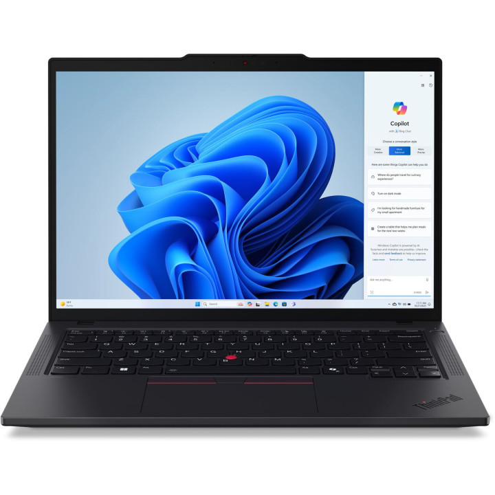Лаптоп Lenovo ThinkPad T14 G5, 14" IPS Full HD, Intel Core Ultra 7 155U, 32GB DDR5 5600MT/s, 1TB SSD, Free OS - 21ML003MBM/RI - 
