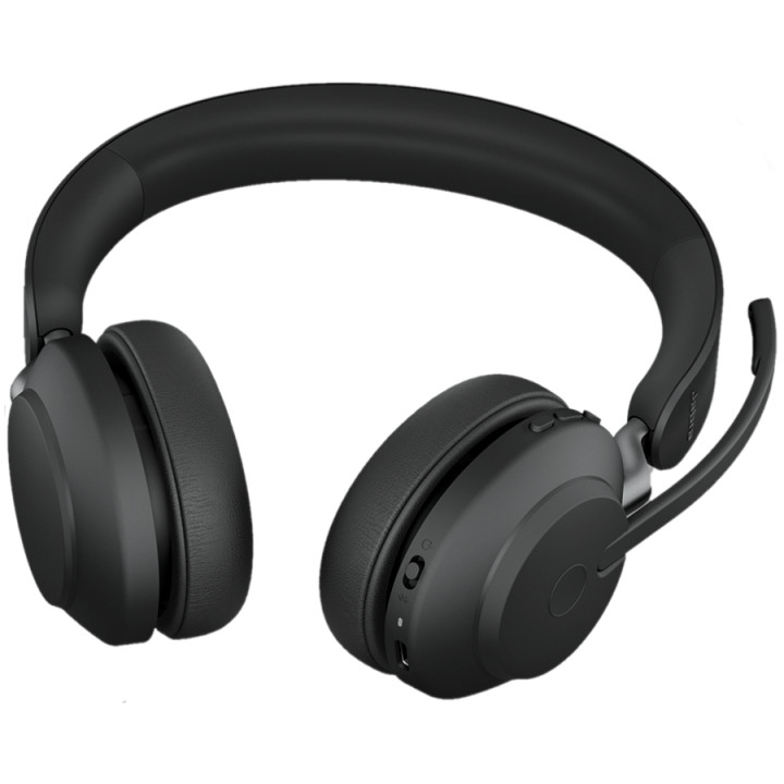 Безжични слушалки JABRA Evolve2 65, Stand, Bluetooth 5.0, 37h батерия, Черни - 26599-989-889 - 4