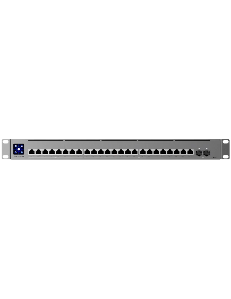 Мрежов превключвател Ubiquiti USW-Pro-XG-24-PoE-EU, 24x 10 GbE + 8x 2.5 GbE + 2x 25G SFP28, Layer 3, Rackmount 1U - 1