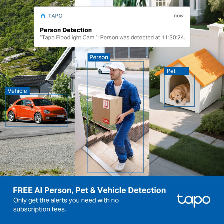 Охранителна камера TP-Link Tapo C615F KIT, 3MP, соларно захранване, Pan/Tilt, двупосочен аудио - 10